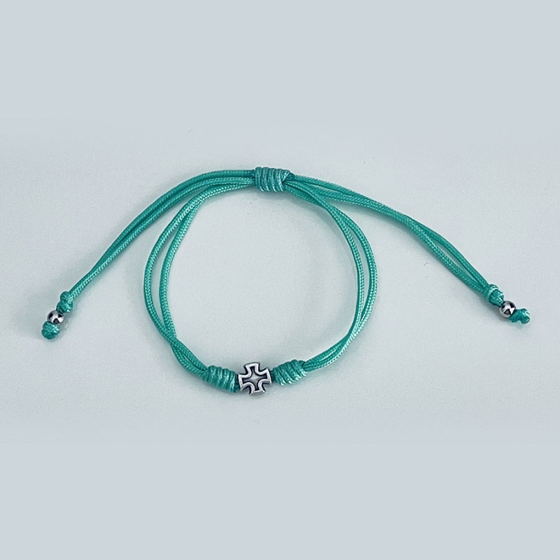 cross_clear_bracelet_two_strings_turquoise_thread-ccb9-x