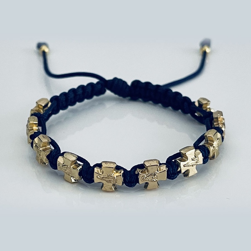 cross_icon_gold_bracelet_navy_blue_thread-cigb8-x