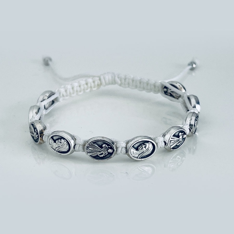 our_lady_silver_bracelet_white_thread-lsb7-x