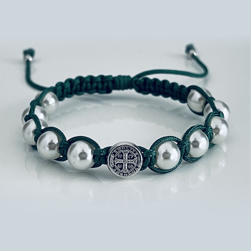pearl_st_benedict_bracelet_olive_green_thread-psbb13-x