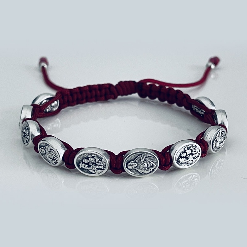 st_joseph_bracelet_maroon_thread-sjb19-x
