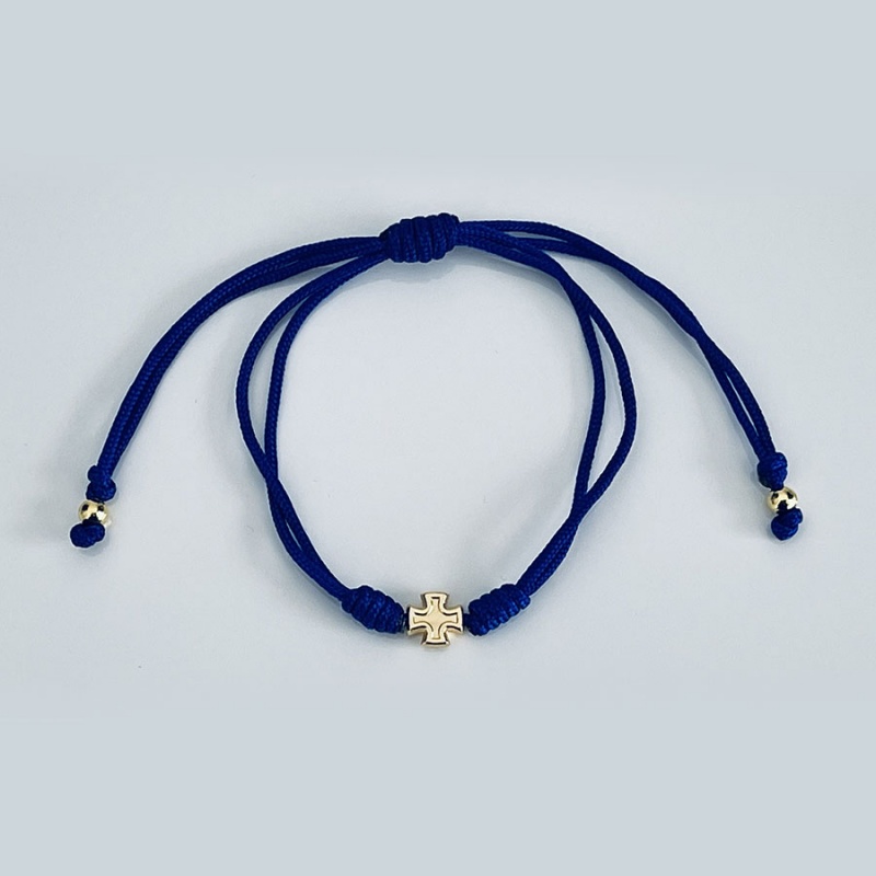 cross_gold_string_bracelet_navy_blue_thread-cgs8-x