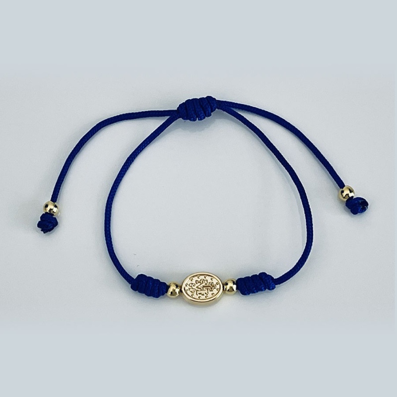 miraculous_gold_bracelet_on_one_string_royal_blue_thread-mgob10-x