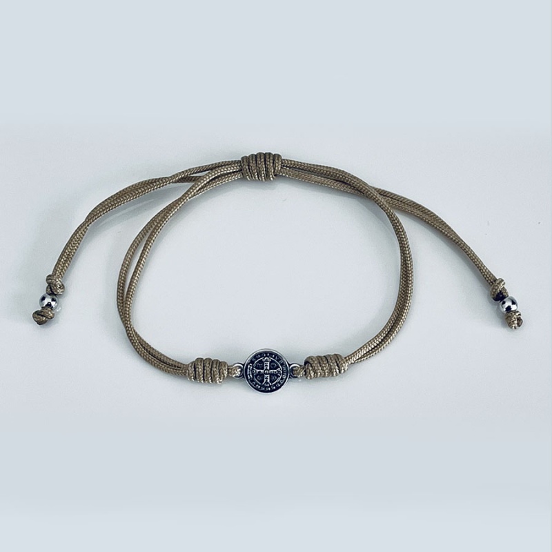 s_benedict_silver_string_bracelet_tan_thread-sbssb5-x