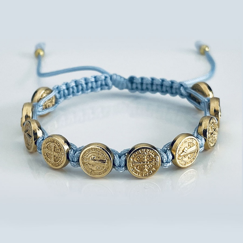 st_benedict_gold_bracelet_light_blue_thread-sbgb11-1