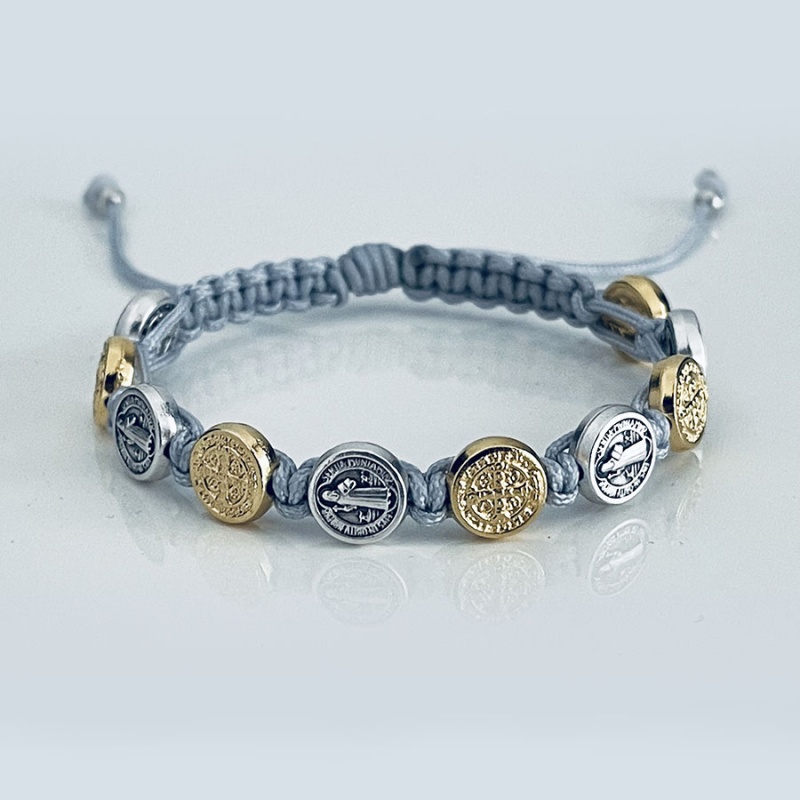 st_benedict_mix_bracelet_grey_thread-sbmb3-x