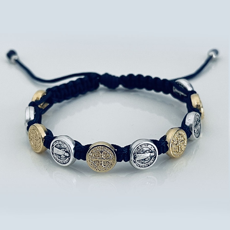 st_benedict_mix_bracelet_navy_blue_thread-sbmb8-x