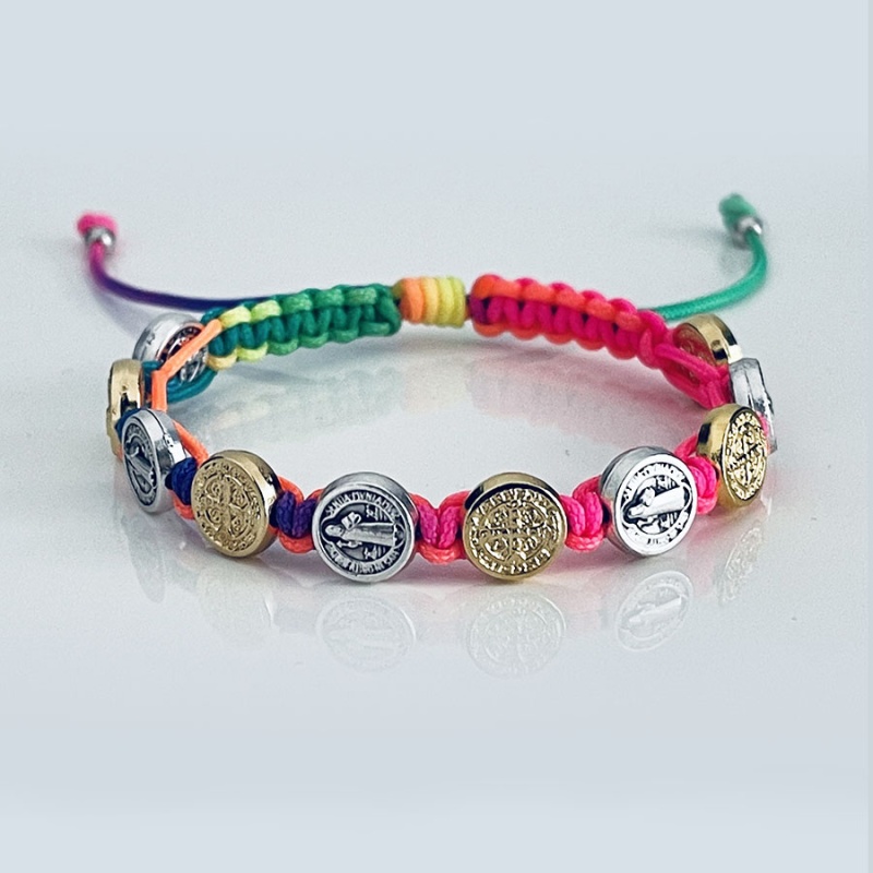 st_benedict_mix_bracelet_neon_thread-sbmb18-x