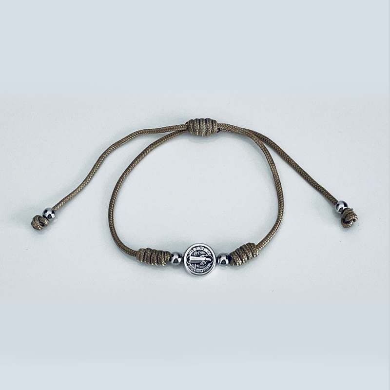 st_benedict_silver_one_string_bracelet_tan_thread-sbsob3-x