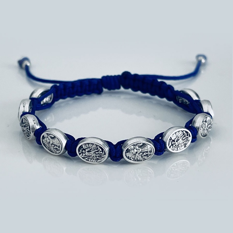 st_michael_bracelet_royal_blue_thread-smb10-x